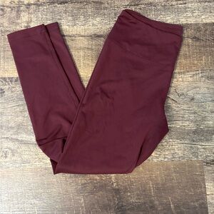 Zella Maroon High-Rise Leggings